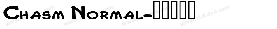 Chasm Normal字体转换